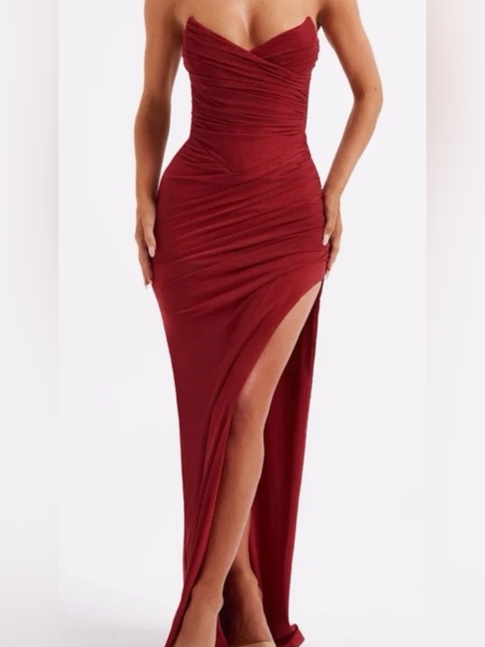 Babyboo Giovanna Maxi Dress - Wine - red size S
